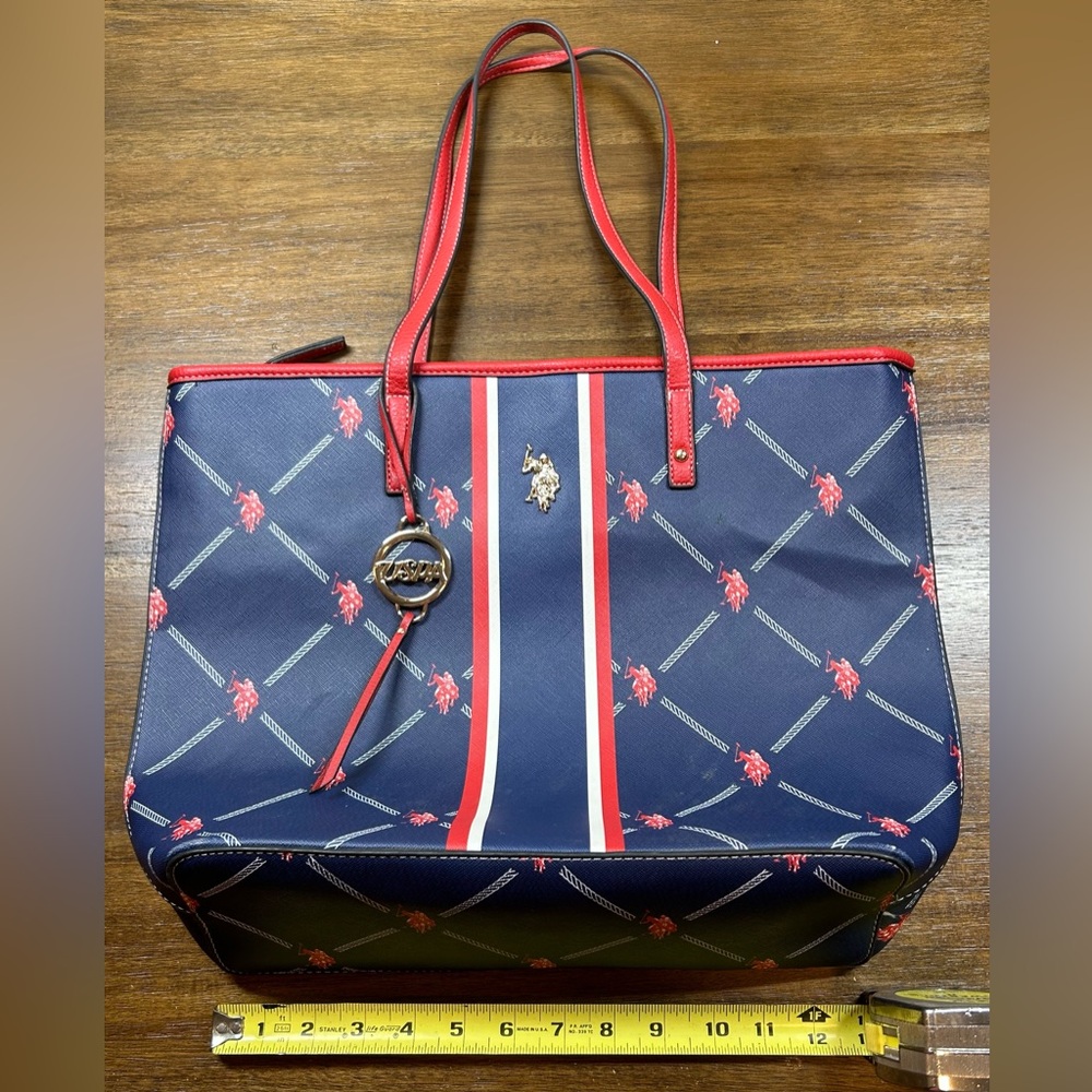 U.S Polo Assn Women’s Blue & Red Tote Bag